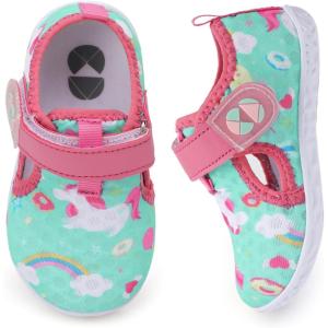 Centipede Demon Toddler Water Shoes for Girls Boys Kids Barefoot Swim Beach Aqua Socks Summer Sandals Breathable Quick Dry for Pool River Outdoor Water Sports(Pj Redgreenunic)