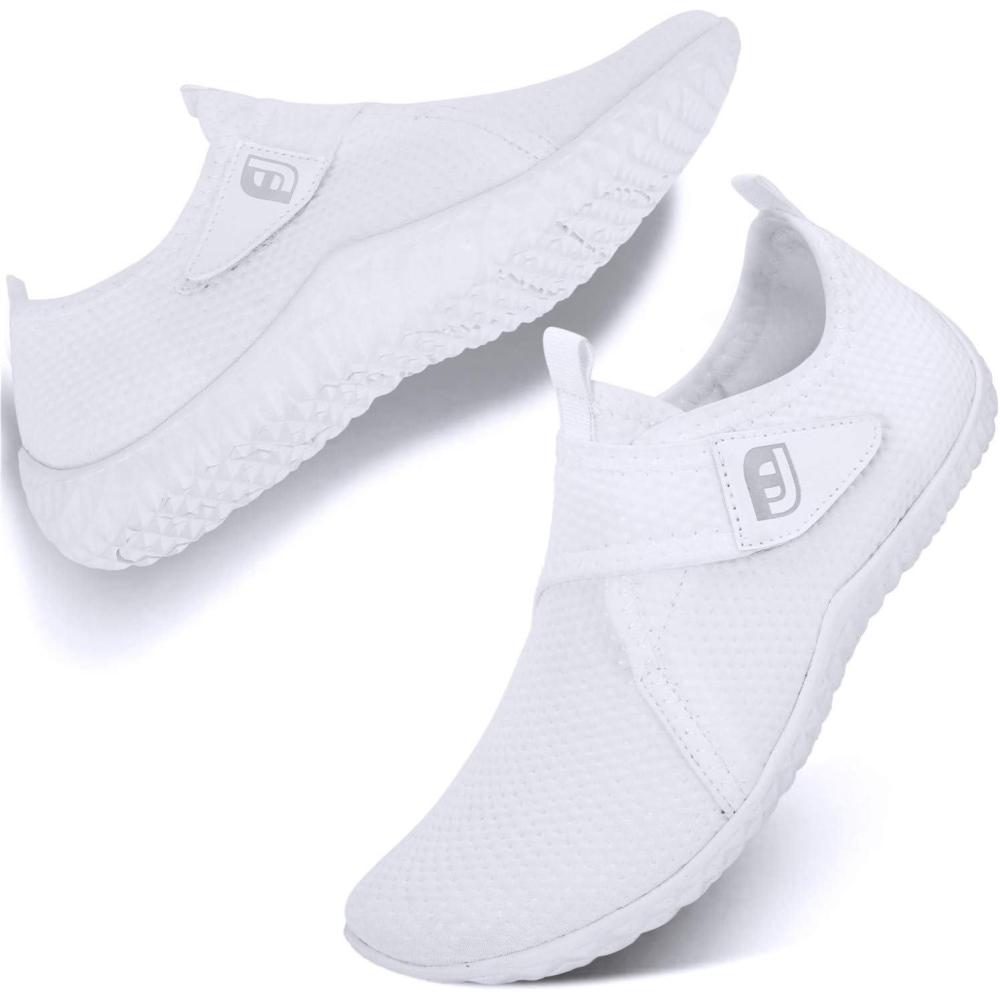 image:imageCentipede Demon Swim Water Shoes for Women Men Quick Dry Barefoot Aqua Sneakers Shoe for Beach Hiking Diving Boating River Outdoor Water SportsTy3 Vel All White