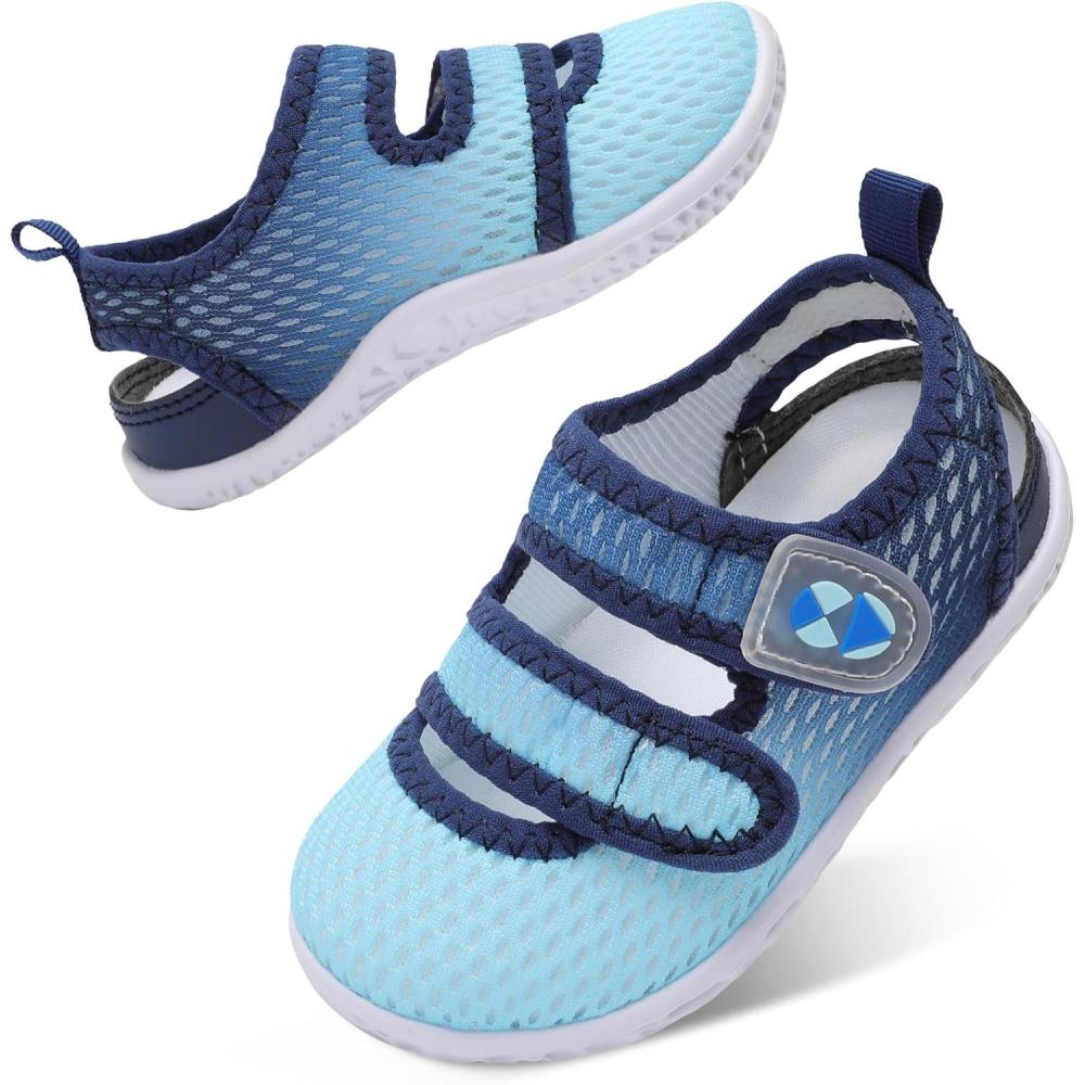 image:imageCentipede Demon Toddler Sandals Boys Girls Water Shoes Adjustable Kids Aqua Socks Barefoot Summer Shoes Quick Dry Breathable Lightweight for Swim Beach Pool WaterparkLdbluegrad
