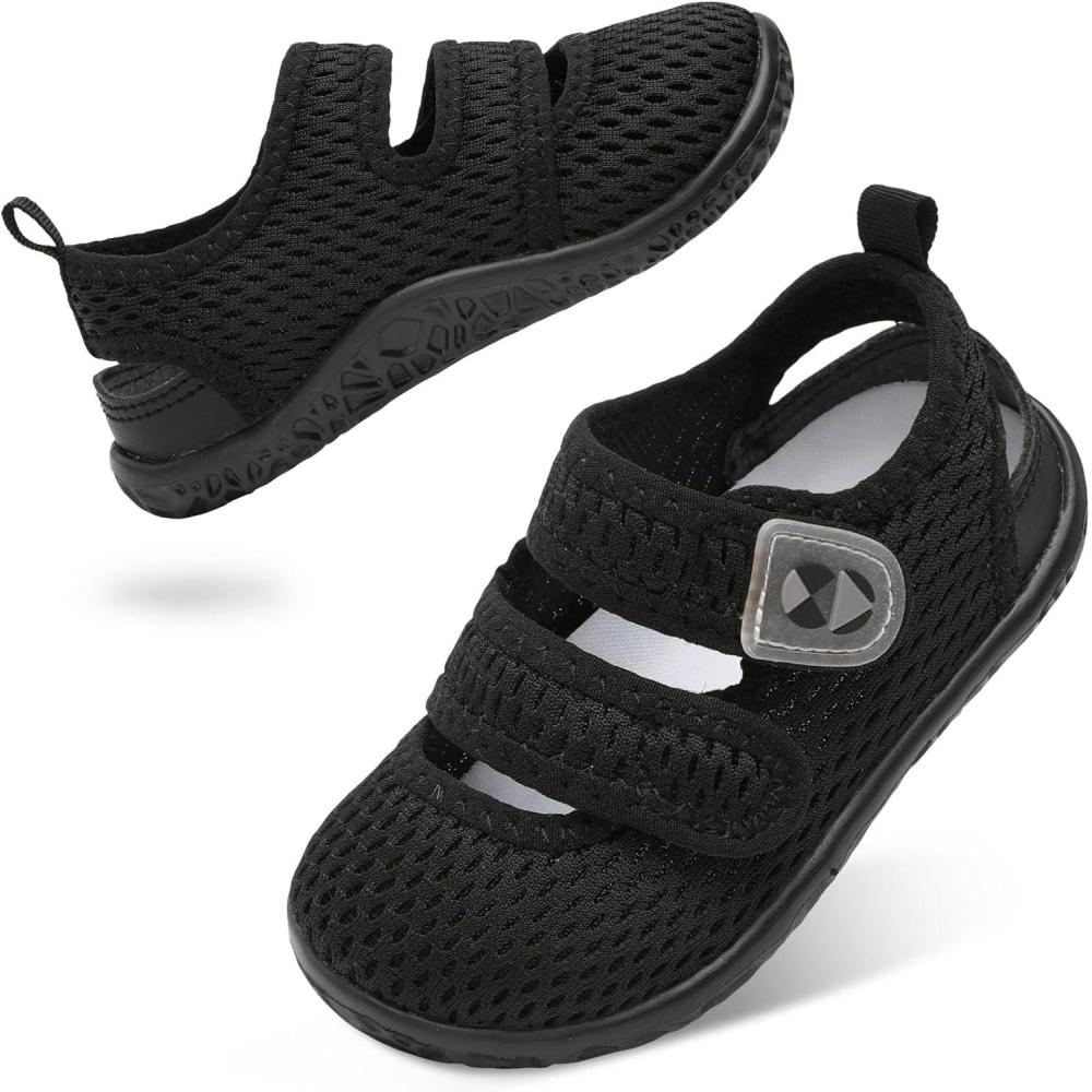 image:imageCentipede Demon Toddler Sandals Boys Girls Water Shoes Adjustable Kids Aqua Socks Barefoot Summer Shoes Quick Dry Breathable Lightweight for Swim Beach Pool WaterparkBlack