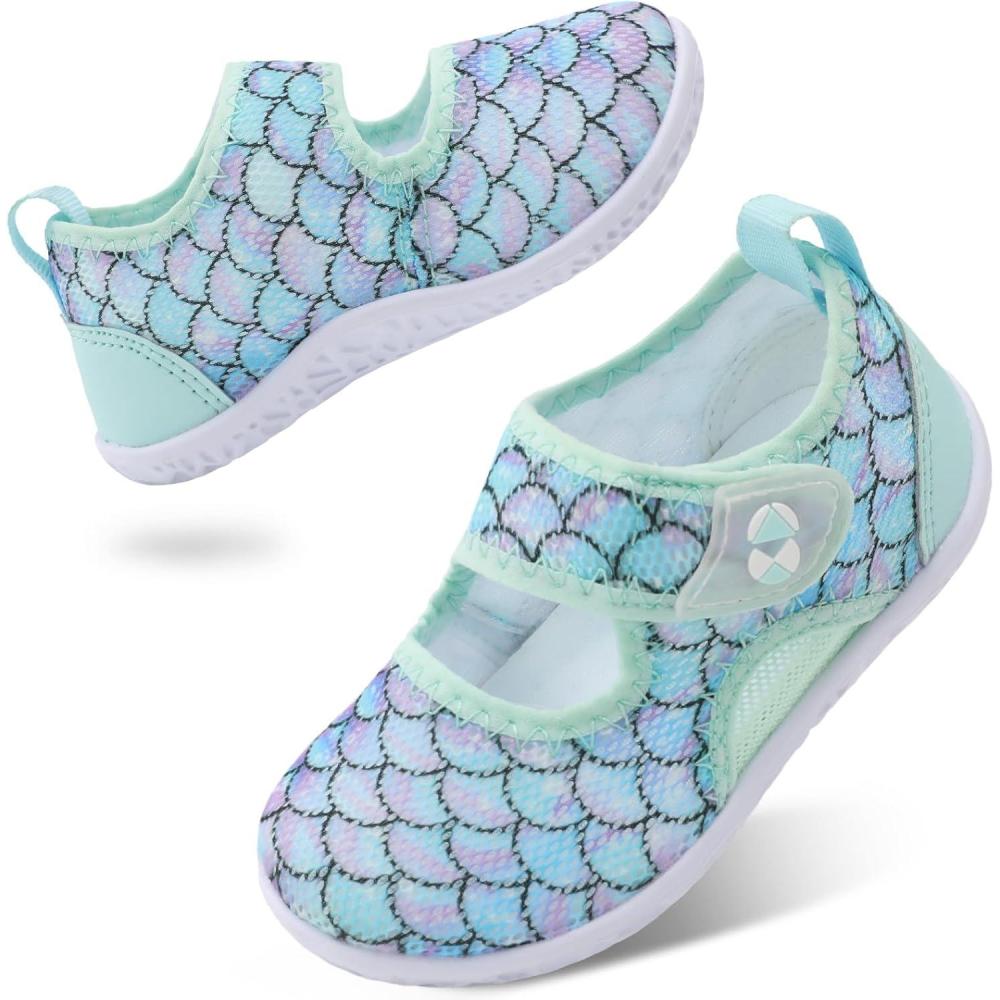 image:imageCentipede Demon Toddler Water Shoes Boys Girls Swim Aqua Socks Barefoot Kids Water Sandals Quick Dry Breathable Lightweight for Beach Pool WaterparkGreenscale