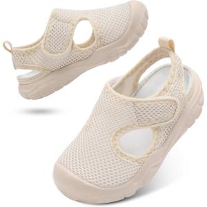 Centipede Demon Toddler Water Shoes Boys Girls Kids Sandals Barefoot Swim Aqua Socks Wide Breathable Quick Dry Lightweight for Pool Beach Hiking Summer Outdoor(Beige)
