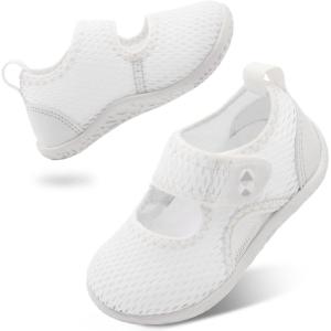 Centipede Demon Toddler Water Shoes Boys Girls Swim Aqua Socks Barefoot Kids Water Sandals Quick Dry Breathable Lightweight for Beach Pool Waterpark(White)