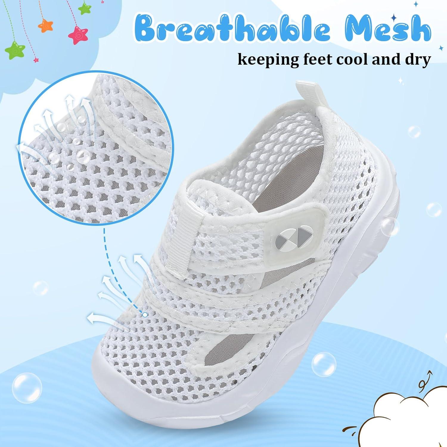 image:imageCentipede Demon Toddler Sandals for Boys Girls Kids Water Sandals Outdoor Breathable Aqua Shoes Summer Barefoot Shoes Lightweight Qucik Dry for Swim Pool BeachWhite
