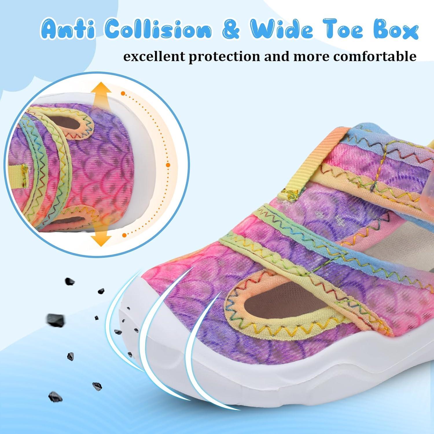 image:imageCentipede Demon Toddler Sandals for Boys Girls Kids Water Sandals Outdoor Breathable Aqua Shoes Summer Barefoot Shoes Lightweight Qucik Dry for Swim Pool BeachYl Qcyellow