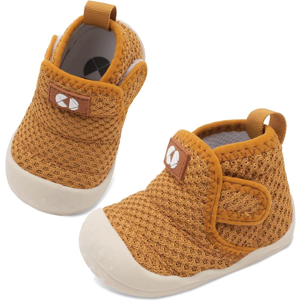 image:imageCentipede Demon Baby Shoes Baby Boys Girls Walking Shoes Non Slip Booties Sock Shoe Infants Breathable Sneakers Lightweight Barefoot Slip On SneakersBrown