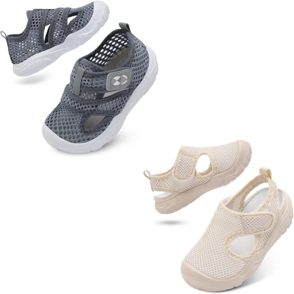 image:imageCentipede Demon Toddler Sandals Boys Girls Kids Swim Beach Water Shoes Set of 2 Pairs Size 775 Toddler Grey Beige