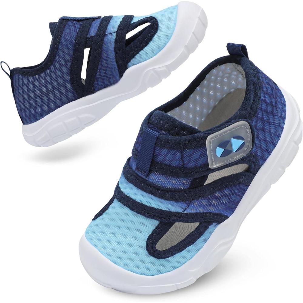 image:imageCentipede Demon Toddler Sandals for Boys Girls Kids Water Sandals Outdoor Breathable Aqua Shoes Summer Barefoot Shoes Lightweight Qucik Dry for Swim Pool BeachJb Navyliblue