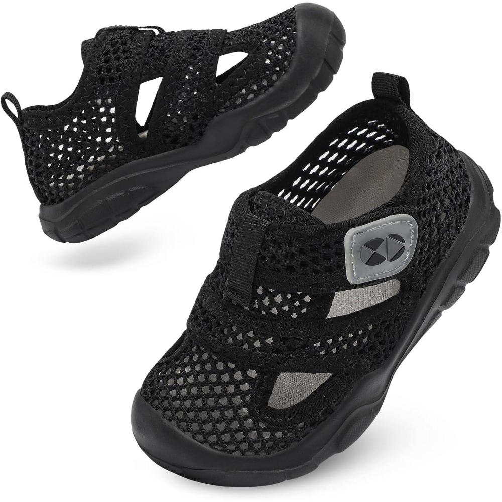 image:imageCentipede Demon Toddler Sandals for Boys Girls Kids Water Sandals Outdoor Breathable Aqua Shoes Summer Barefoot Shoes Lightweight Qucik Dry for Swim Pool BeachBlack