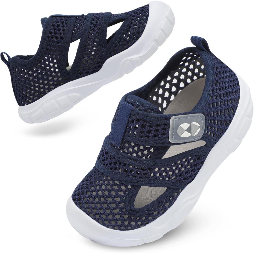 image:imageCentipede Demon Toddler Sandals for Boys Girls Kids Water Sandals Outdoor Breathable Aqua Shoes Summer Barefoot Shoes Lightweight Qucik Dry for Swim Pool BeachDark Blue