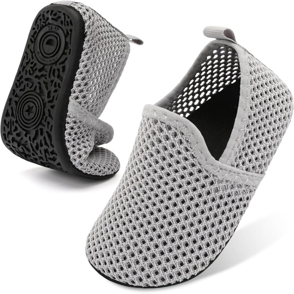 image:imageCentipede Demon Toddler Water Shoes for Girls Boys Kids Baby Beach Swim Aqua Socks Quick Dry Summer Sandals for Pool Outdoor Sports Barefoot Sock Shoe Rubber Soles SlippersGrey