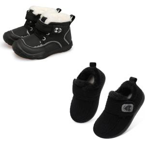 Centipede Demon Toddler Boots Boys Girls Winter Boots Set of 2 Pairs Size 7 Toddler Black