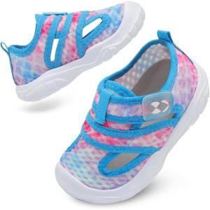 Centipede Demon Toddler Sandals for Boys Girls Kids Water Sandals Outdoor Breathable Aqua Shoes Summer Barefoot Shoes Lightweight Qucik Dry for Swim Pool Beach(Yl Greenpink)