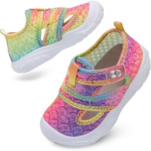 Centipede Demon Toddler Sandals for Boys Girls Kids Water Sandals Outdoor Breathable Aqua Shoes Summer Barefoot Shoes Lightweight Qucik Dry for Swim Pool Beach(Yl Qcyellow)