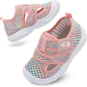 Centipede Demon Toddler Sandals for Boys Girls Kids Water Sandals Outdoor Breathable Aqua Shoes Summer Barefoot Shoes Lightweight Qucik Dry for Swim Pool Beach(Color Pink)