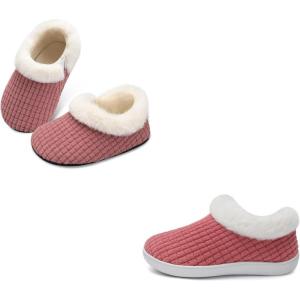 Centipede Demon Toddler Slippers for Boys Girls Slip On Kids House Shoes Set of 2 Pairs Size 7 Toddler Pink Cameobrown