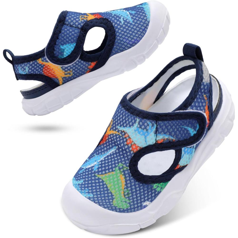 image:imageCentipede Demon Toddler Sandals Boys Girls Kids Water Shoes Barefoot Swim Aqua Socks Summer Shoes Wide Breathable Quick Dry Lightweight for Pool Beach Hiking OutdoorNavydino