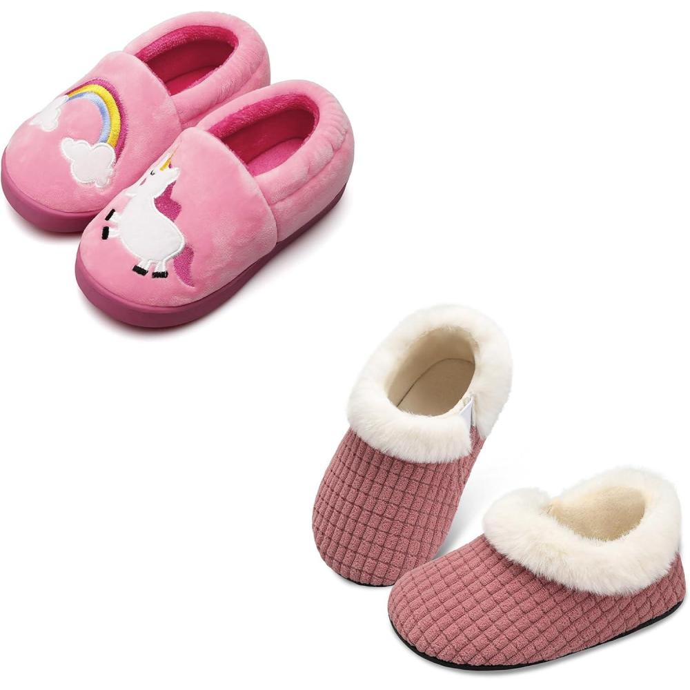 image:imageCentipede Demon Toddler Slippers for Boys Girls Kids House Shoes Set of 2 Pairs Size 995 Toddler and 556 Toddler