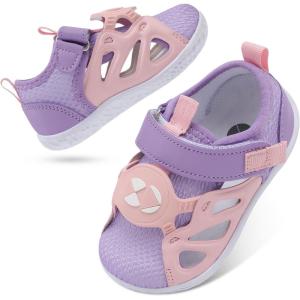 Centipede Demon Toddler Lightweight Sandals for Boys Girls Kids Babies Summer Walking Shoes Soft Breathable Sneakers Outdoor Water shoes(Pink Purple)