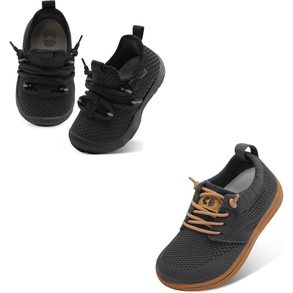 image:imageCentipede Demon Toddler Shoes Wide Kids Shoes Boys Girls Barefoot Sneakers Black Deepgrey