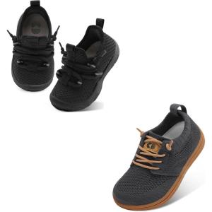 Centipede Demon Toddler Shoes Wide Kids Shoes Boys Girls Barefoot Sneakers Black Deepgrey