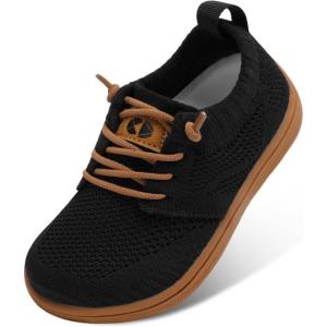 Centipede Demon Toddler Shoes Wide Kids Shoes Boys Girls Barefoot Sneakers Slip On Tennis Sneakers Zero Drop Minimalist Breathable Dress for Outdoor Walking Casual School(Black)