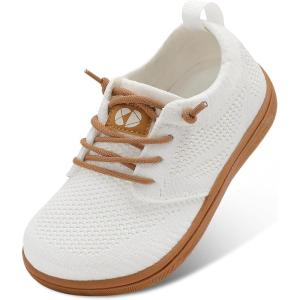Centipede Demon Toddler Shoes Wide Kids Shoes Boys Girls Barefoot Sneakers Slip On Tennis Sneakers Zero Drop Minimalist Breathable Dress for Outdoor Walking Casual School(White)