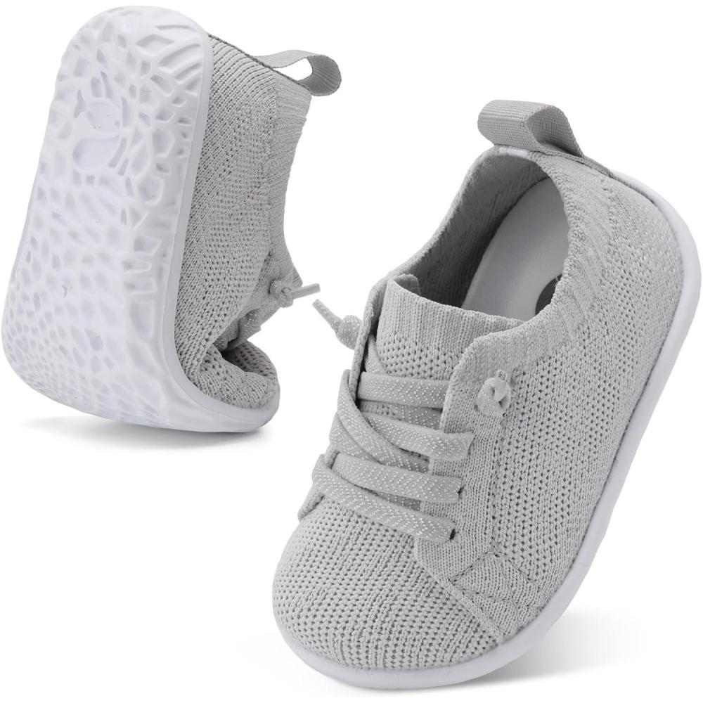image:imageCentipede Demon Baby Shoes Baby Boy Girl First Walking Shoes Breathable Barefoot Infant Shoe Lightweight Slip On Sneakers Soft Sock ShoeLight Grey