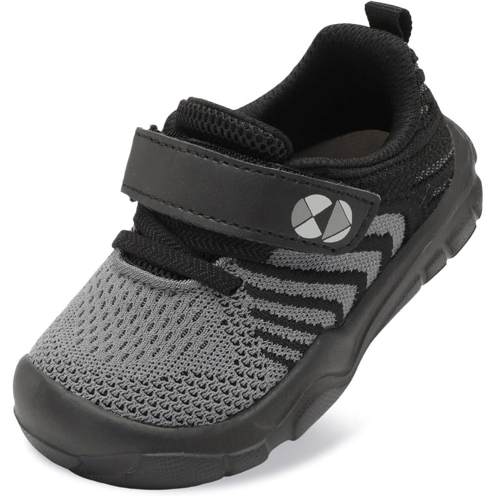 image:imageCentipede Demon Toddler Shoes Boys Girls Breathable Sneakers Kids Barefoot Shoes Lightweight Walking Running Shoe Outdoor Athletic Tennis ShoeFl Darkgrey