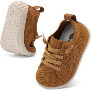 Centipede Demon Baby Shoes Baby Boy Girl First Walking Shoes Breathable Barefoot Infant Shoe Lightweight Slip On Sneakers Soft Sock Shoe(Brown)